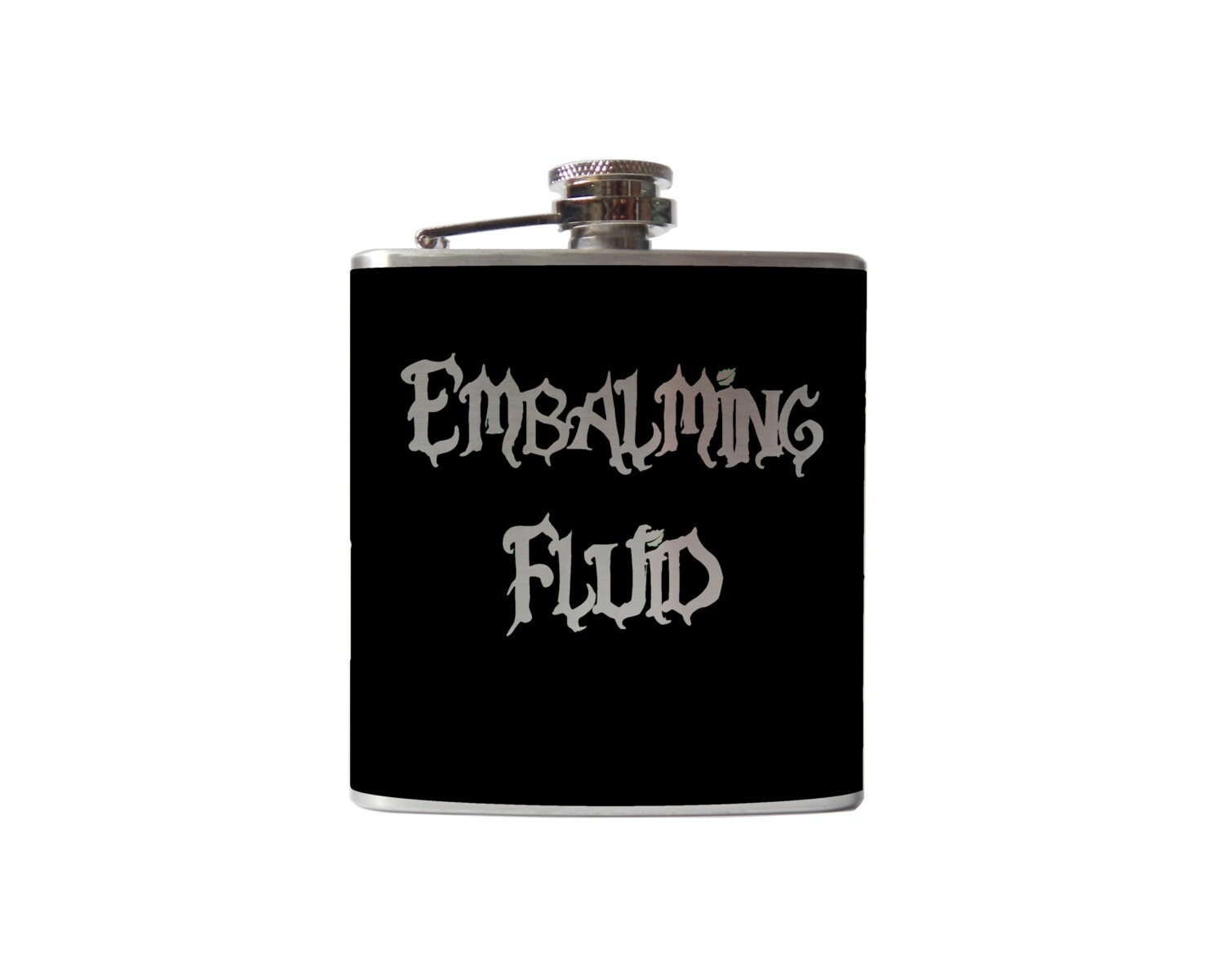 Embalming Fluid Flask alcohol liquor booze wedding bridal