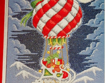 Gary D. Hanner SANTA'S Midnight Flight Christmas - Counted Cross Stitch Pattern Chart - fam