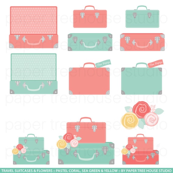 vintage luggage clipart - photo #33