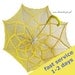 Sale 10 BUCKS OFF, Sunny Yellow crochet parasol, for modern lady or young sexy girl, photo session accesory, READY to Ship