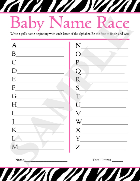 a shower game to free printable baby z similar Instant to Items Printable Baby  Girl Download