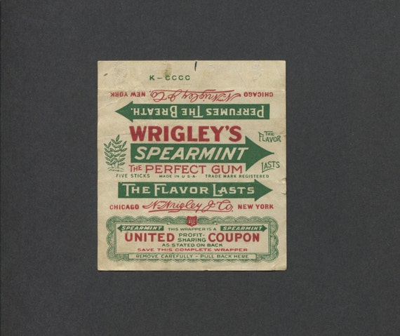 Wrigley's profit sharing coupons