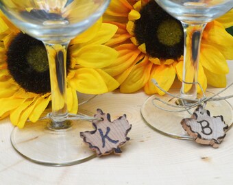 Maple Leaf Wine Charm, Necklace Charm, Charm