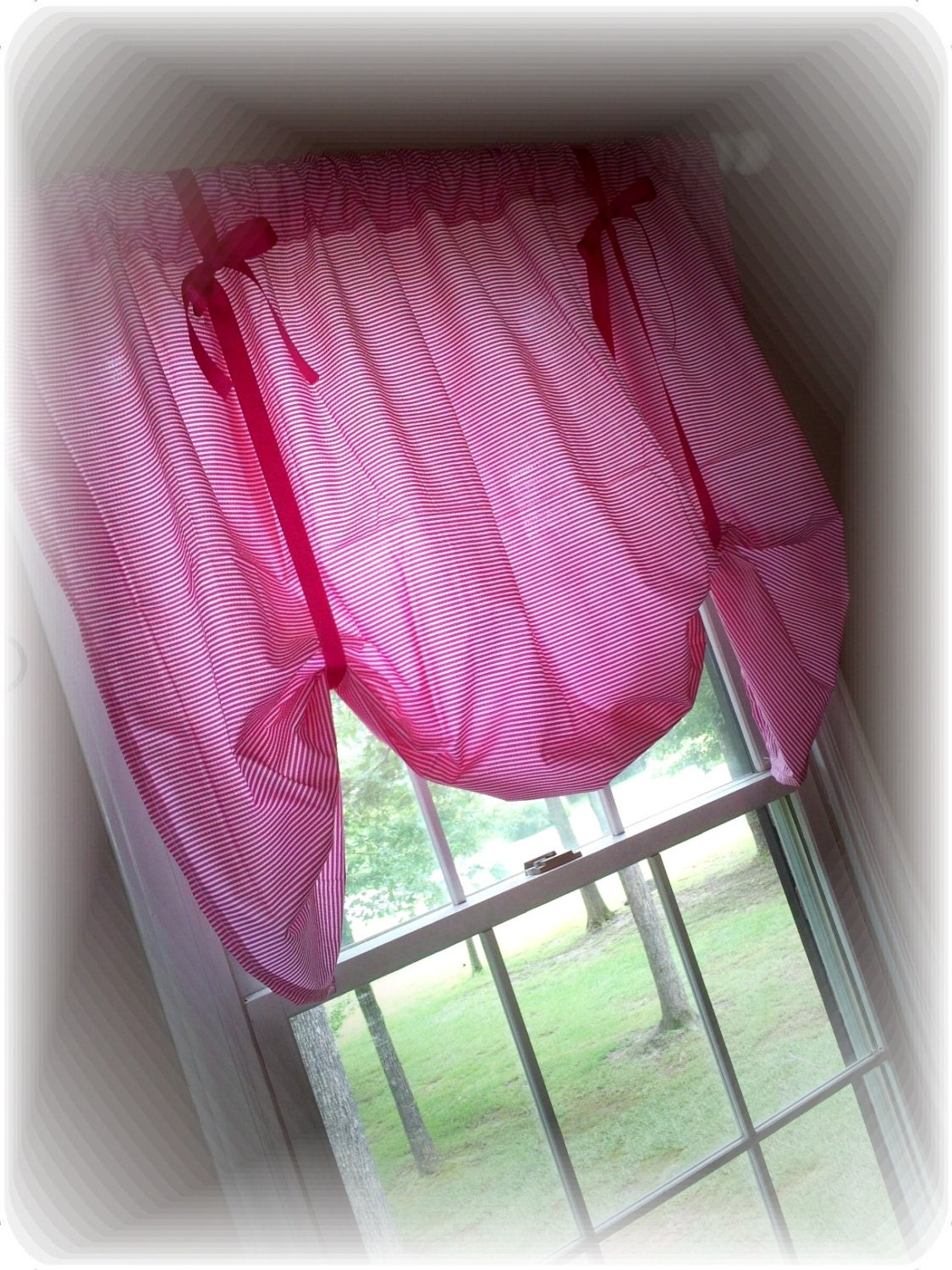 Custom Balloon Valance You Choose Color and Pattern Baby