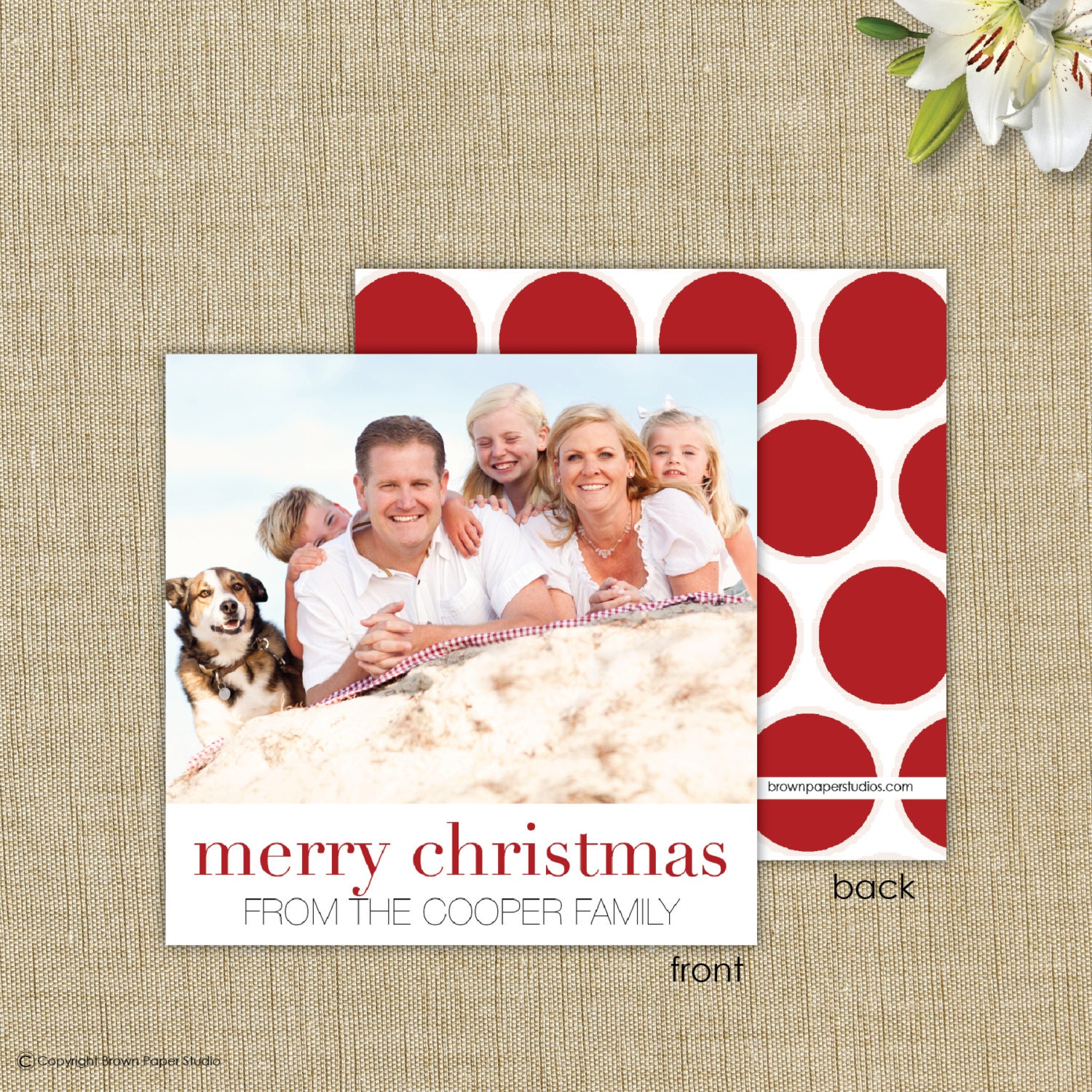 Personalized gift enclosure cards with envelopes. Photo Gift