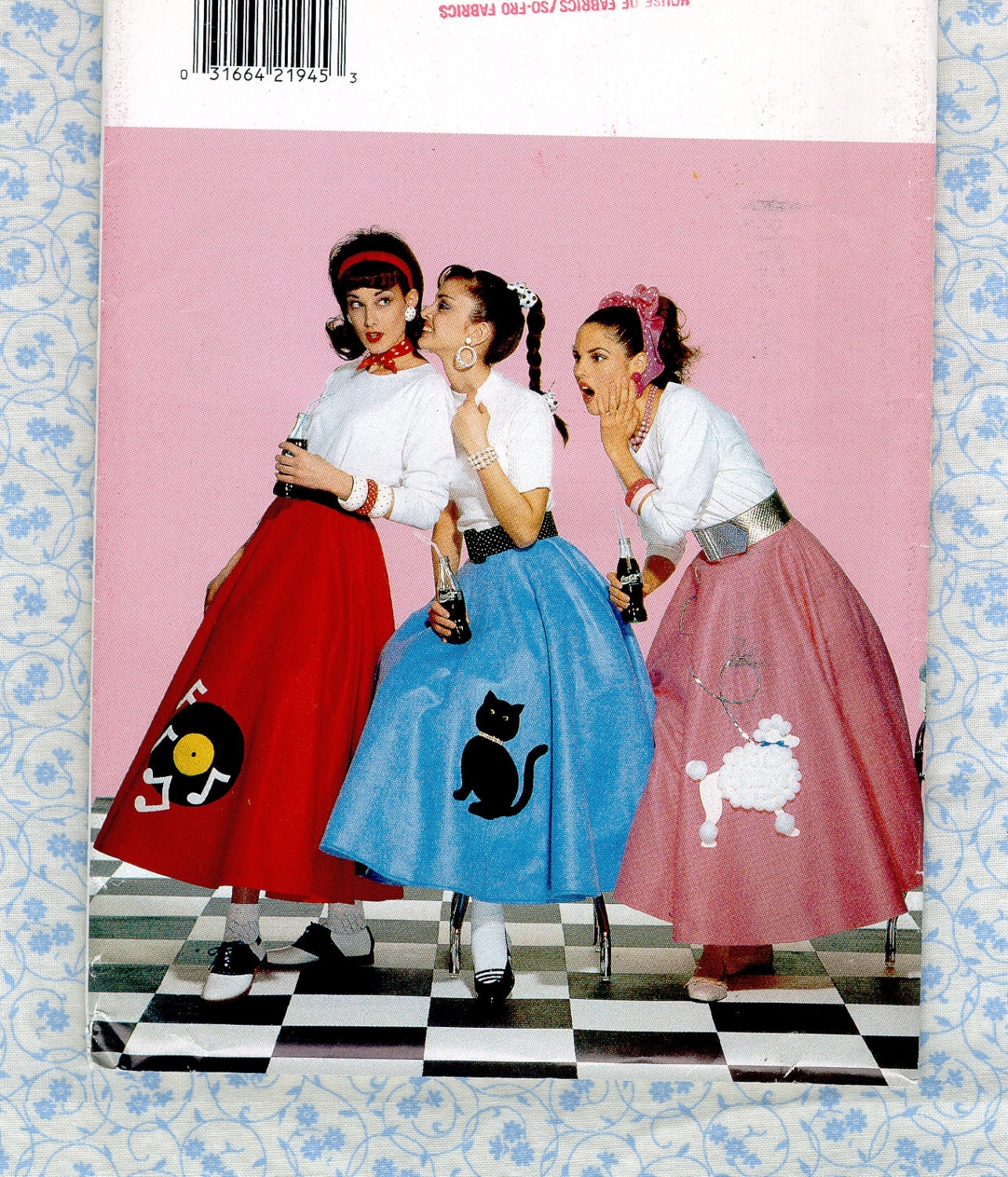 1950s poodle skirt style Butterick Classic Flared Skirt