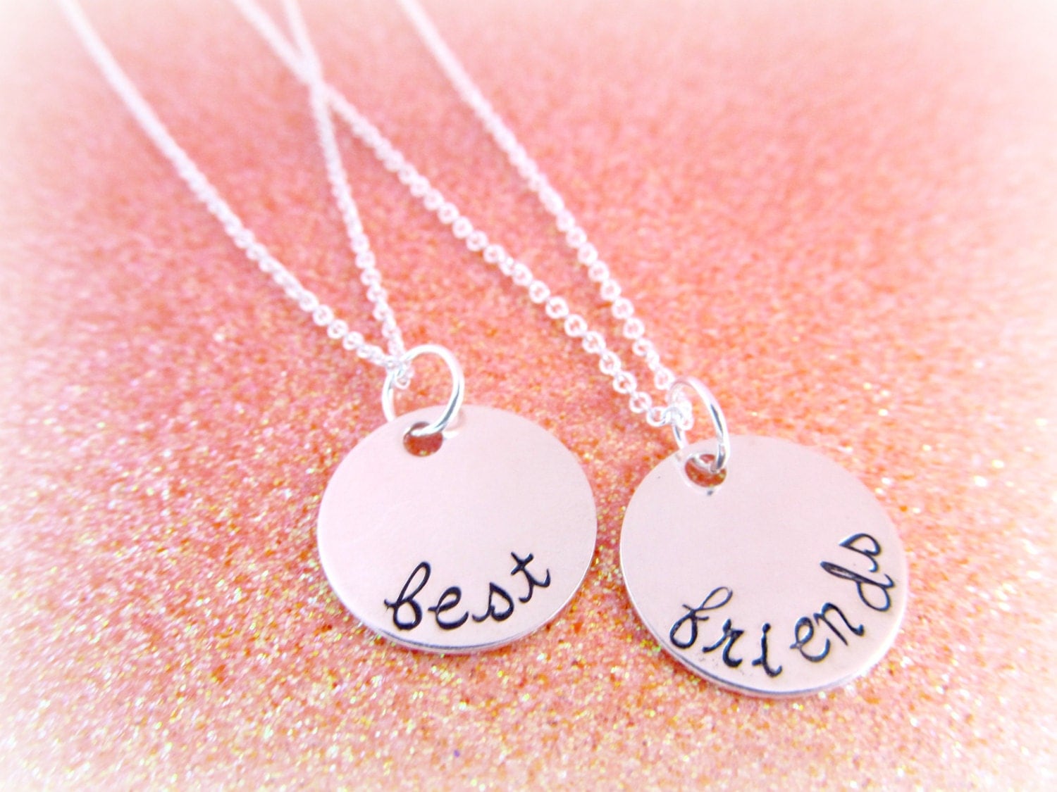 Sterling Silver Best Friends Necklace Set by