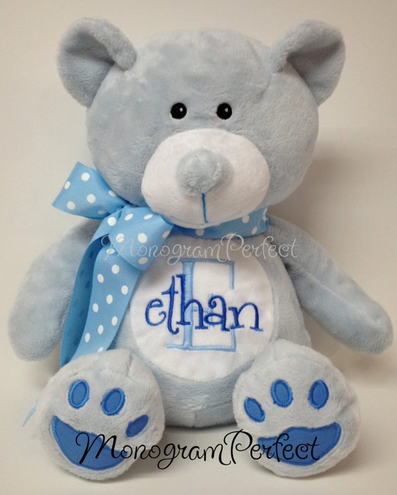 blue bear soft toy