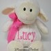 white lamb soft toy