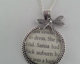 Game of Thrones Sansa Dragonfly Necklace