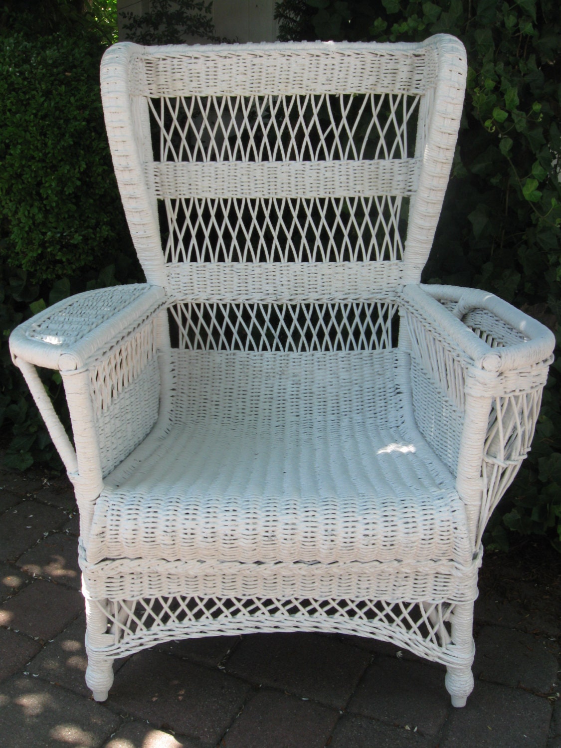 Vintage Wicker Chair Bar Harbor Treasury Item