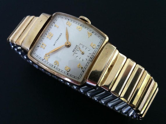 Vintage Men's Watch Wittnauer Longines Art Deco by delovelyness