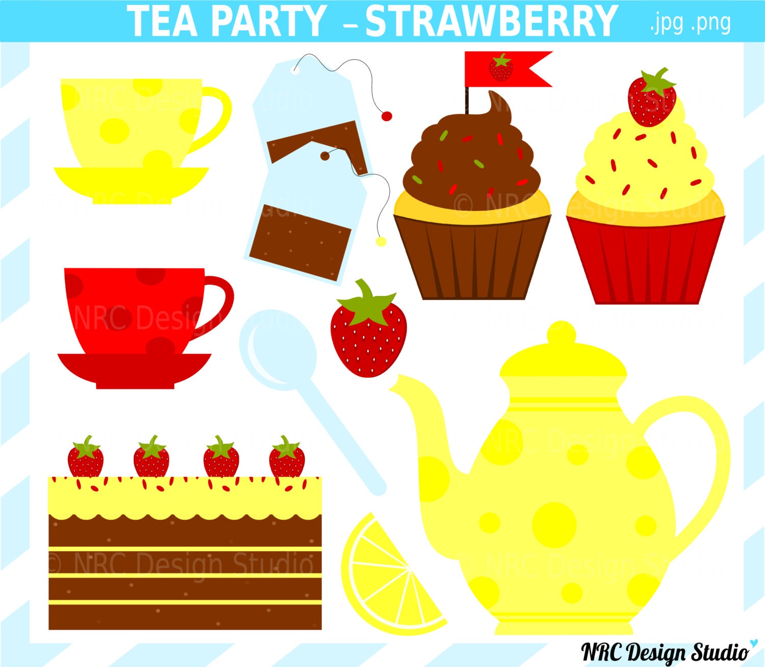 strawberry tea clipart - photo #21