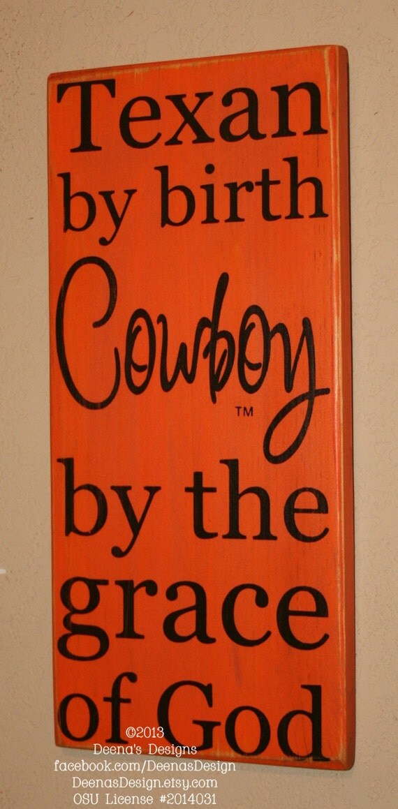 Oklahoma State University Wall Art OSU Cowboys by DeenasDesign