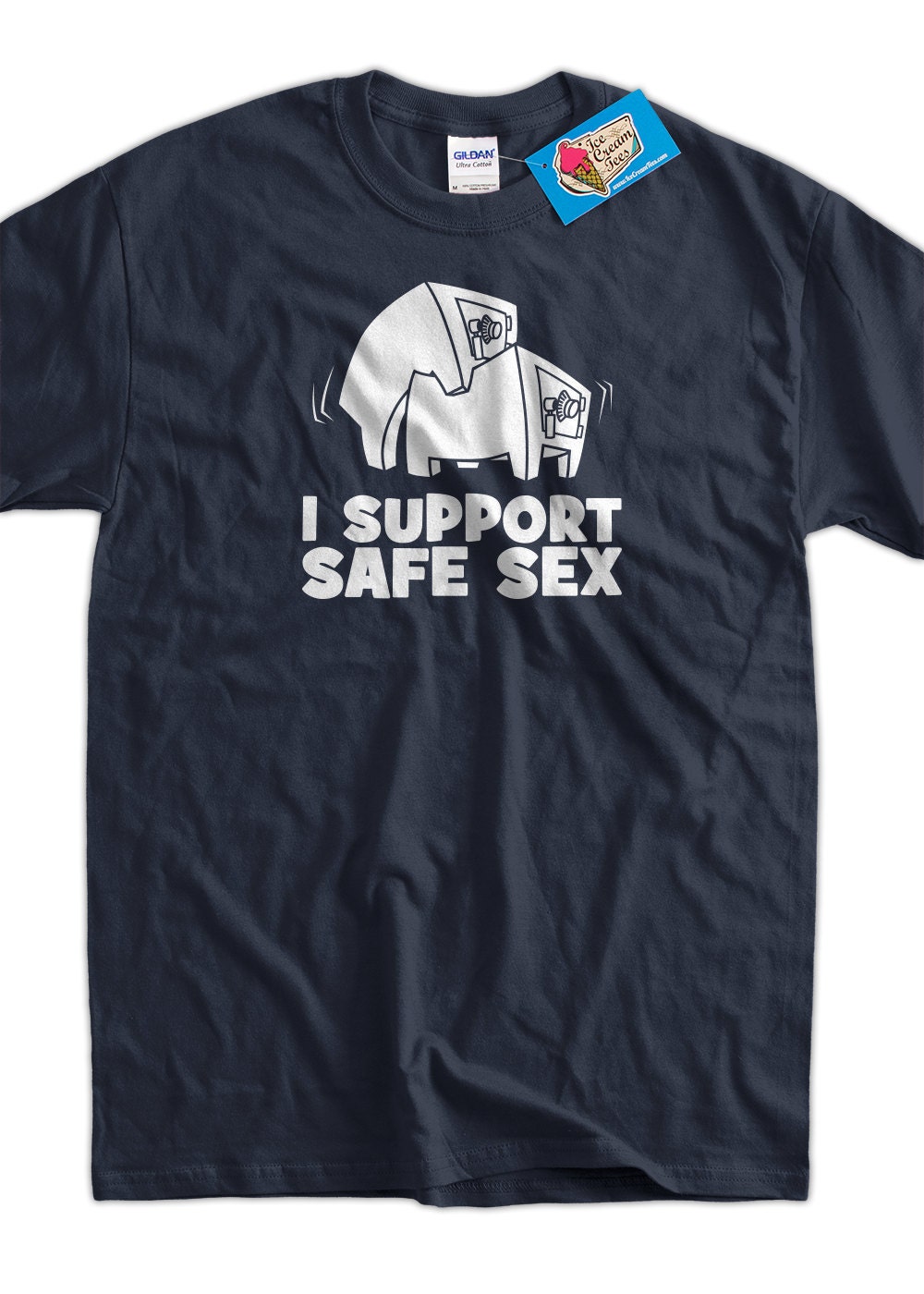 I Support Safe Sex Screen Printed T Shirt Tee Shirt T Shirt