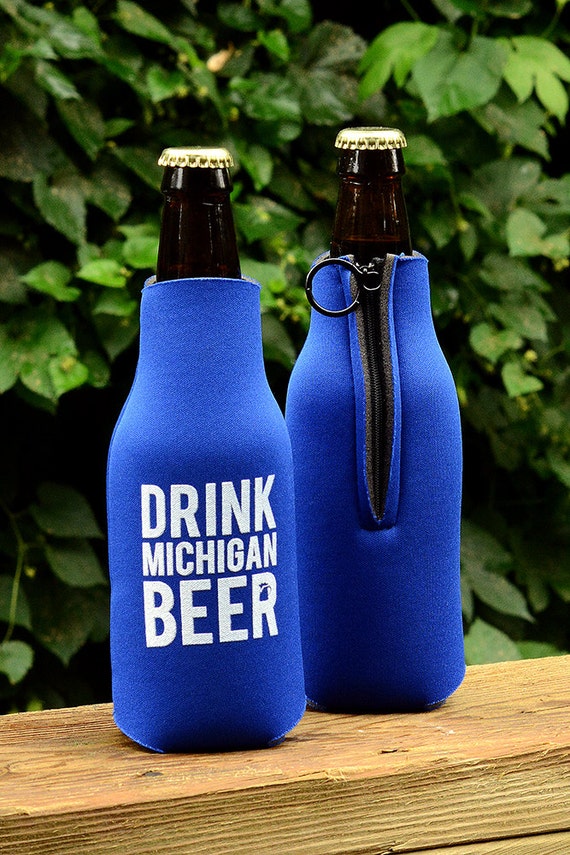 Drink Michigan Beer Cozy by MittenWear on Etsy