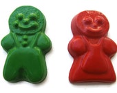 Gingerbread Man and Gingerbread Woman Crayons set of 40 - Christmas Crayons - Stocking Stuffer - Party Favors Il_170x135