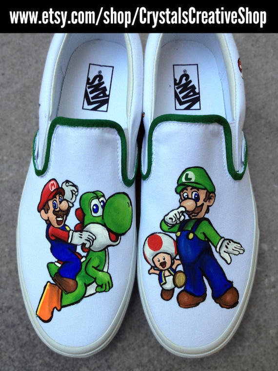 Super Mario Bros Shoes by CrystalsCreativeShop on Etsy