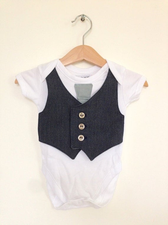 Baby boy clothes 0 to 3 months newborn boy vest and tie baby