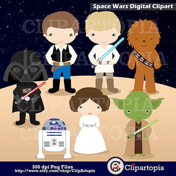 Space Wars Digital Clipart / Star wars Digital Clip art For Personal ...