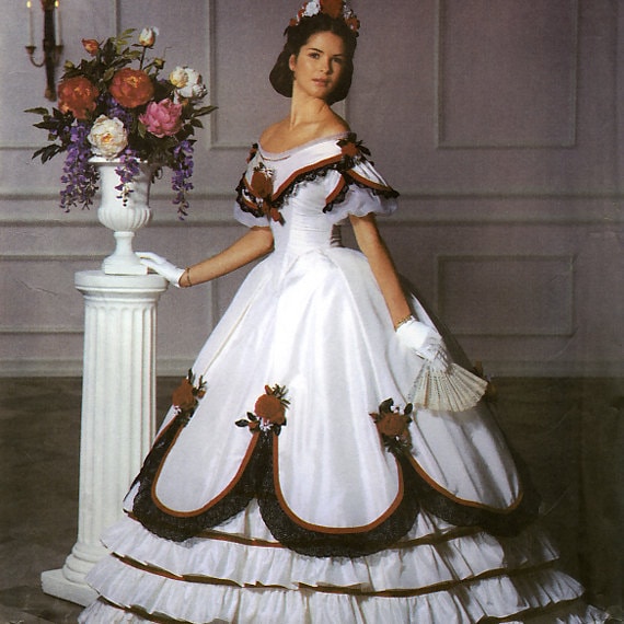 Civil War Era Reenactment Ball Gown Dress by The Fashion