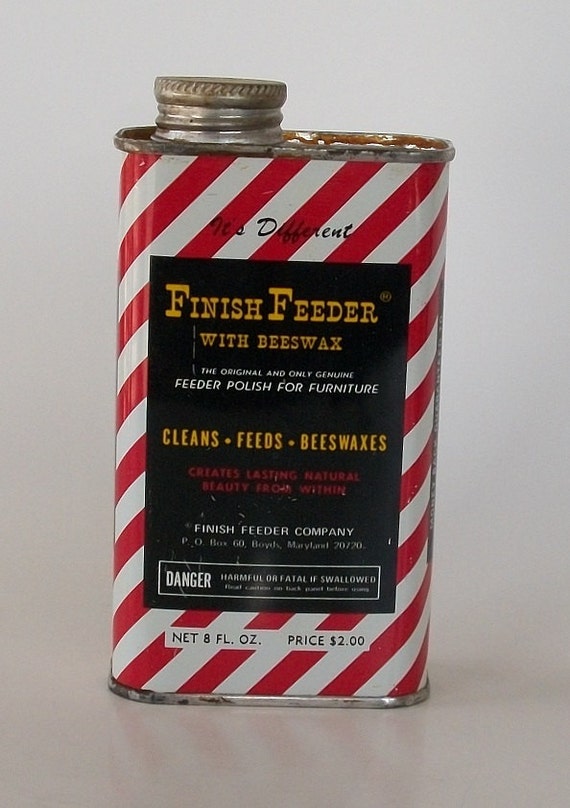 Vintage Extremely Rare Finish Feeder Furniture Polish Tin