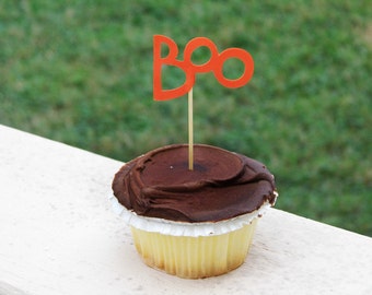12 Boo Cupcake Toppers
