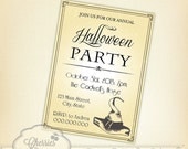 Halloween Printable Invitation. Vintage Style Il_170x135
