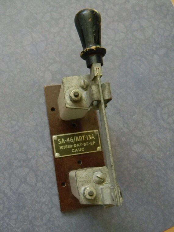 Impressive Vintage Knife Switch Great Steampunk Part For