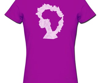 Afro T shirt Natural Hair T-Shirt Plus Size Clothing African Clothing ...