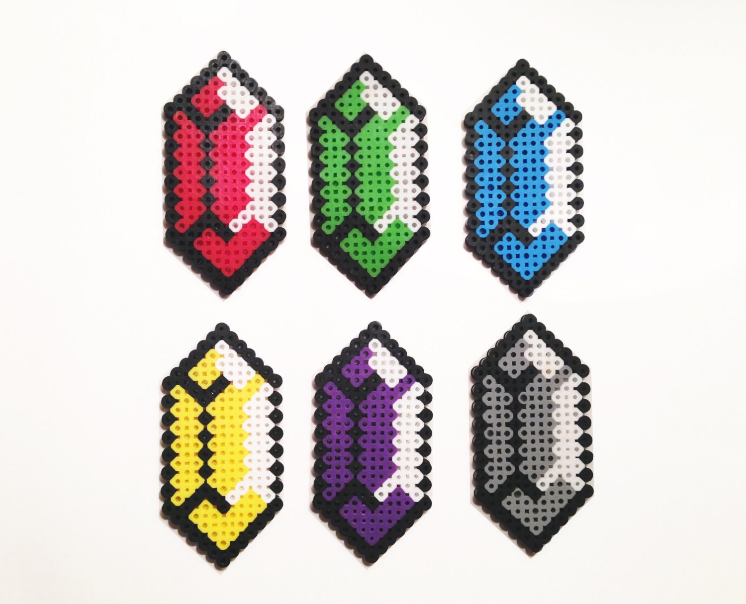 Zelda Rupee Pattern | the legend of zelda rupee perler sprites by showmeyourbits Zelda Rupee Pattern | the legend of zelda rupee perler sprites by showmeyourbits