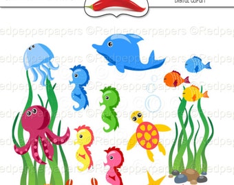 Popular items for underwater clipart on Etsy