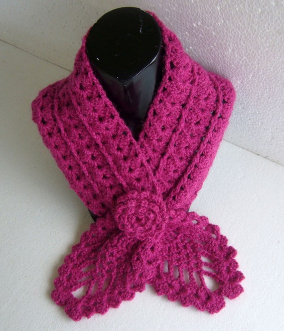 pattern warmer neck crochet to Plum, similar Items scarf, Crochet neckwarmer, pattern pineapple