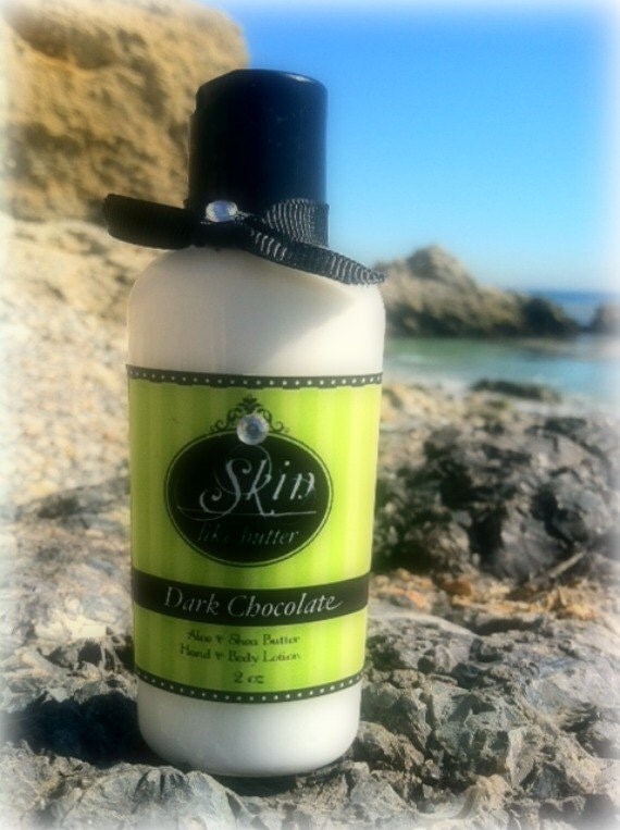 DARK CHOCOLATE Lotion Scented Shea Butter by SkinLikeButter