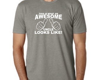 Uncle Gift Shirt This is what an AWESOME UNCLE looks like Youth Boys T-shirt tshirt New uncle T shirt gift shirt
