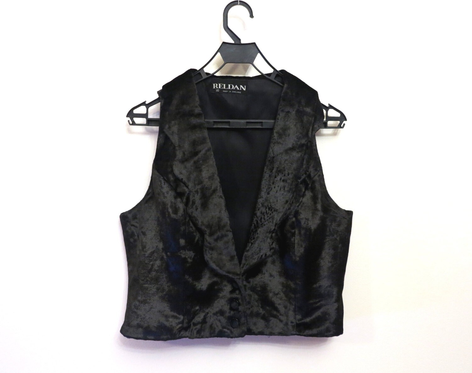 Black Velvet Womens Vest Fitted Waistcoat Steampunk Sleeveless