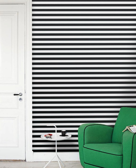 Striped Wall Decal Wallpaper Removable Striped Removable