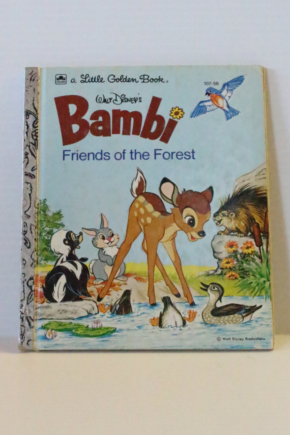 BAMBI LITTLE GOLDEN Book 1975 Vintage Story Book Walt Disney