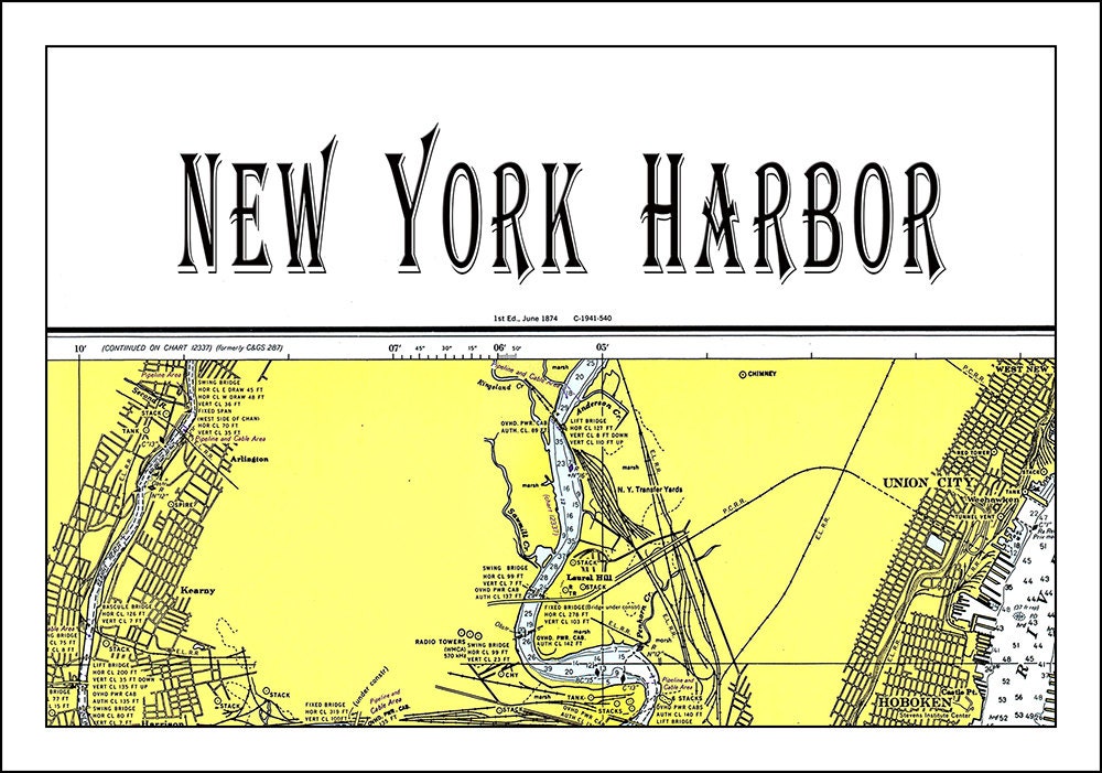 New York Nautical Chart Nautical Chart New YorkNew York