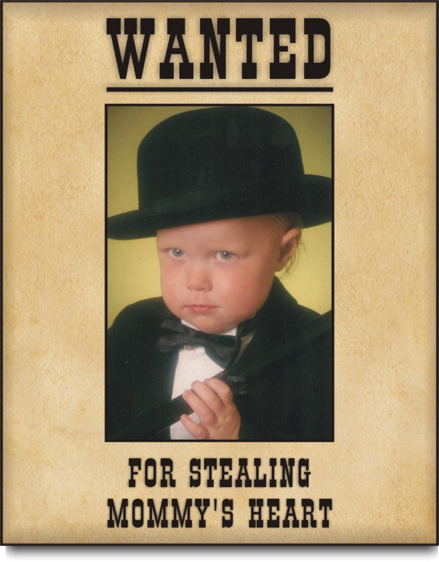 Personalized Wanted Poster Picture Frame Customized With Your