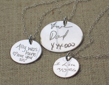 Gift Jewelry bridesmaid Handwriting   ACTUAL Memorial gift Necklace  africa south Bridesmaid