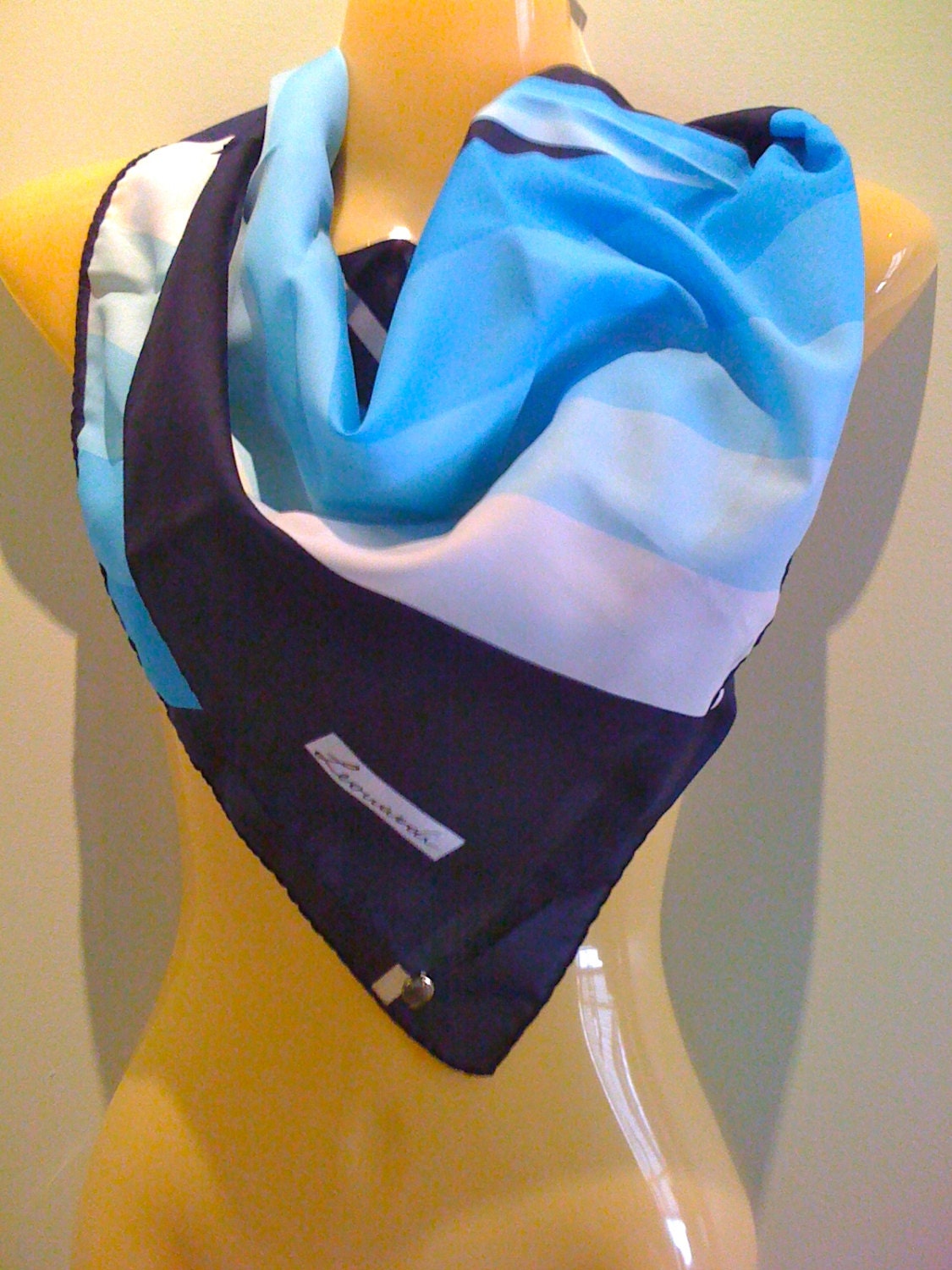 Designer Italian Silk Scarf with Leonardi Logo MADE IN ITALY