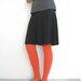 Womens Leg Warmers T-shirt Leg Warmers Women's legwarmers Orange Boot Liners Girls For Her Upcycled Recycled Soft Cotton ohzie