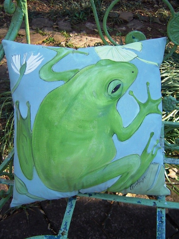 outdoor frog pillows