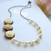 Latte Ivory Flowers Cream Pearls Necklace. Bridal Cream Ivory Pearls Necklace. Vintage Inspired Wedding Necklace. Flower and Pearls Necklace