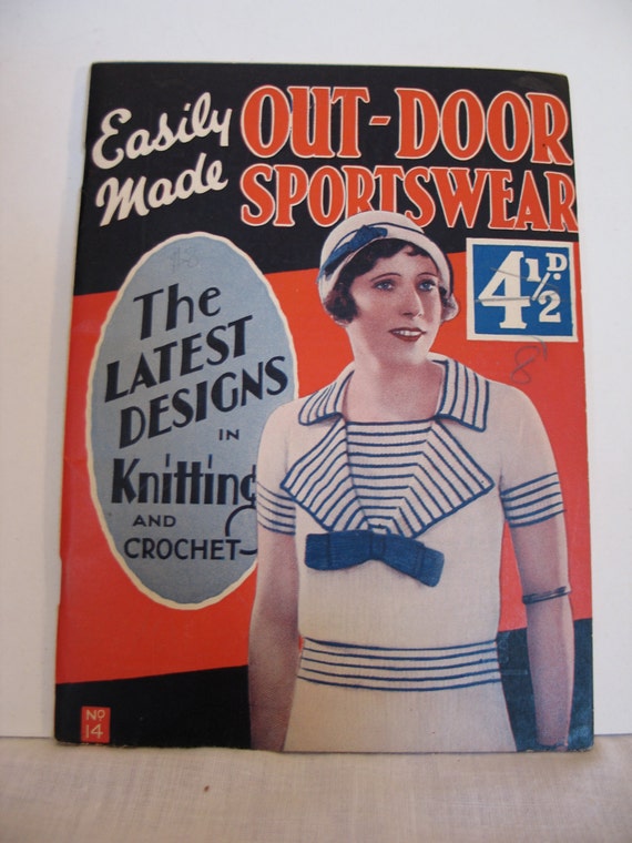 1930s Knitting Pattern Book - Out-Door Sportswear - pdf