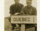 Vintage Photo "Going to Quebec", Photography, Paper Ephemera, Antique, Snapshot, Old Photo, Collectibles - 0017