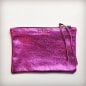 Hot pink leather purse