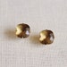 glacier . charcoal . square cushion cut gem earrings