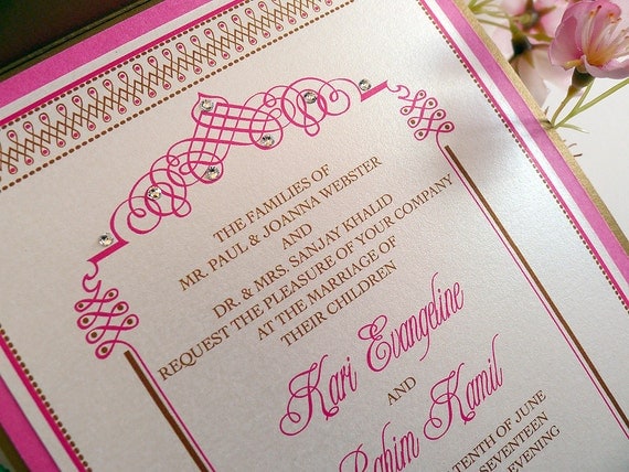 Asian Inspired Wedding Invitations 11